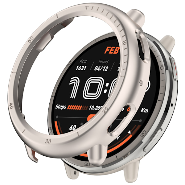 Halvt omsluttet PC-etui til Amazfit Active2 Beige Beige