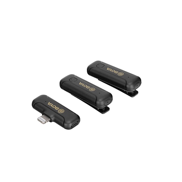 Trådløst mikrofonsystem x2 BY-WM3 med lightningstik
