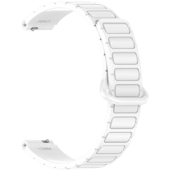 12MM magnetiskt silikonarmband för Xiaomi Mi Band 8/9 Vit