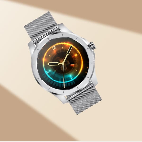 Smartwatch kompatibelt med Android 5.1+ og iOS 8.0+ med Bluetooth opkald og IP67 vandtæthed Silver Silver