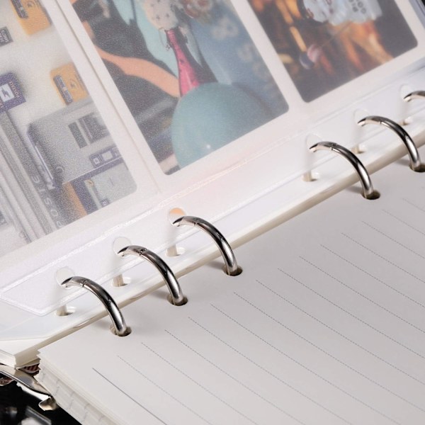 A6 PVC-lynlåslomme til 6-ringbind 30-pack