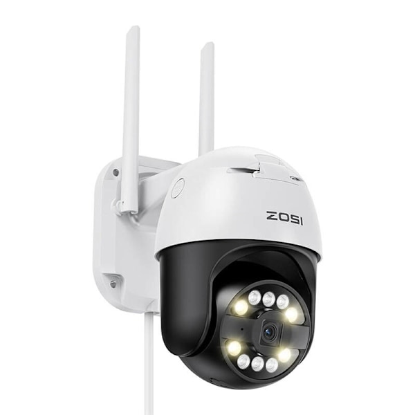IP udendørs kamera ZOSI C296 WiFi Pan Tilt 8MP Dual IP66 med 32GB microSD-kort