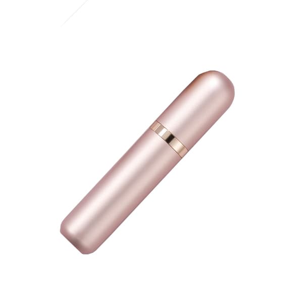 Påfyllbar parfymatomiserare roséguld 5ml med glasfoder, bottenpåfyllning och nano-spray, läcksäker resesprayflaska som ryms i ficka