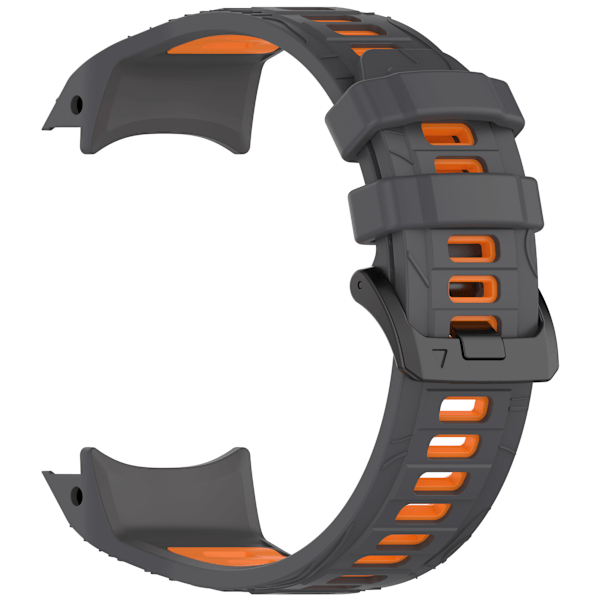 Garmin Instinct 3 Kaksivärinen silikoni kellon ranneke model 1 Oranssi