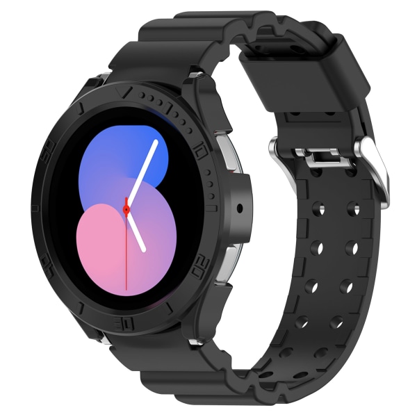 Silikon armband Svart  Samsung Galaxy watch5/watch4 (40 mm) Svart