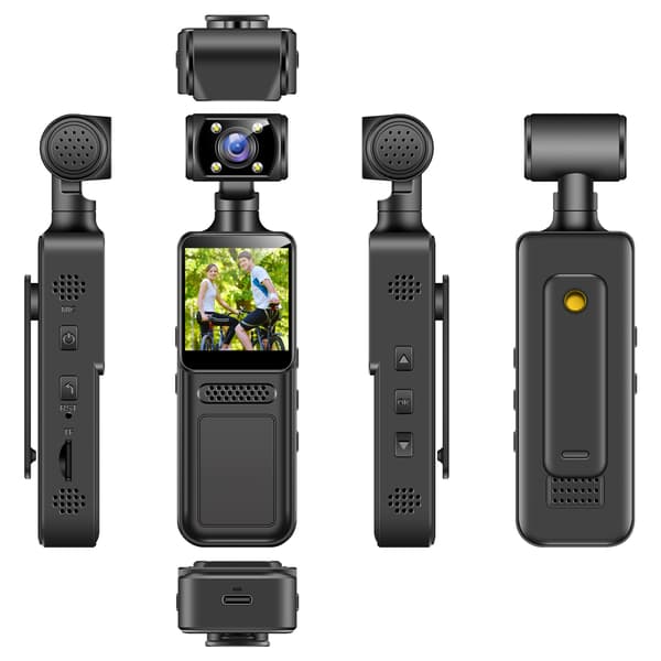 High-Definition Clip-On Body Camera M12+ med WiFi