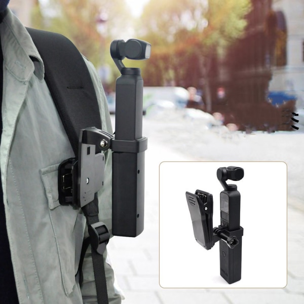 Universalfäste ryggsäcksklämma för DJI Osmo Pocket Svart