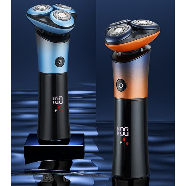 Multifunktionell elektrisk rakapparat med tre blad Blue Blue