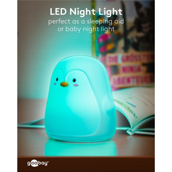LED-nattlampa "Pingvin"