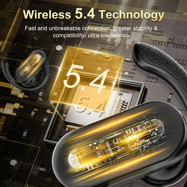 Bluetooth-kuulokkeet SP36 - Langaton urheilumalli Black Black