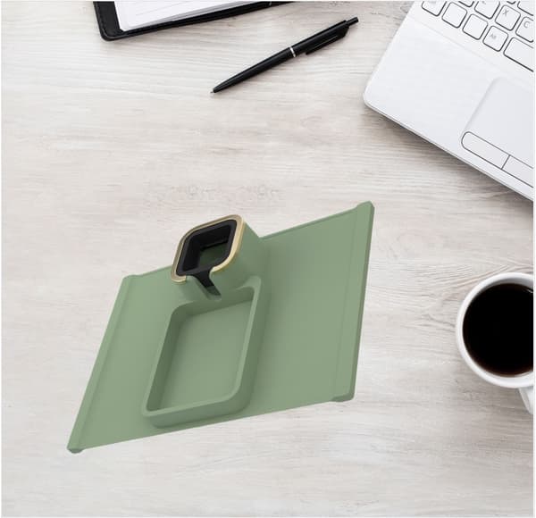 Silikone Sofabakke: Drikke- og Snackbakke Green Green