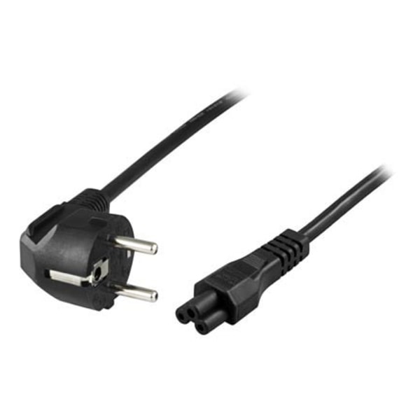 Device cable 3-pin notebook angled CEE 7/7 & IEC C5 3m