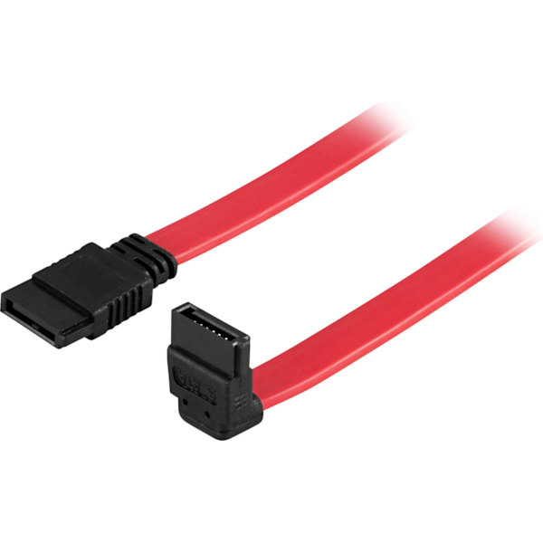 SATA/SAS cable, angled (down)-straight, 0.3m