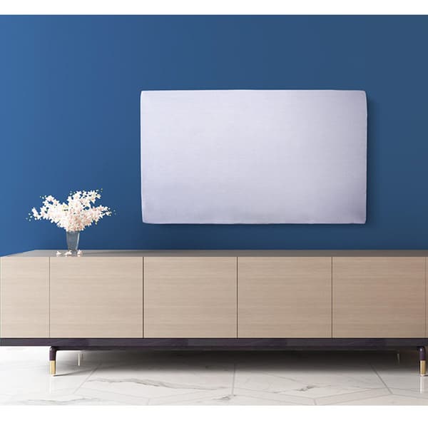 Stretchigt tyg-TV-skydd dammskydd Universal Silver 55 inch Silver 55 inch