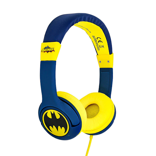 BATMAN Hörlur Junior On-Ear 85dB Blå Batlogo