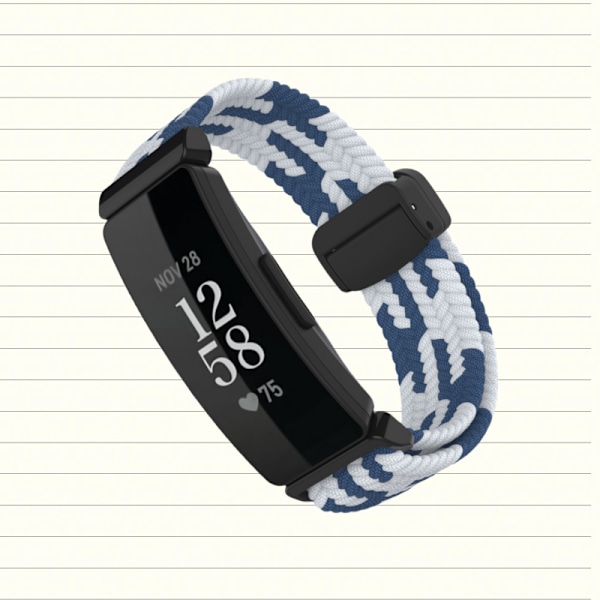 Stilrent vävt magnetband i nylon för Fitbit Inspire 3 Flerfärgad 1