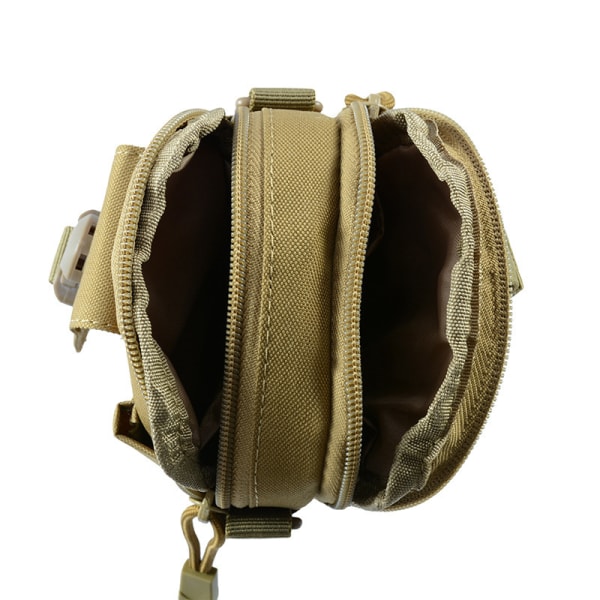 Outdoor Tactical Waist Fanny Pack Bag Retkeilypussi Khaki