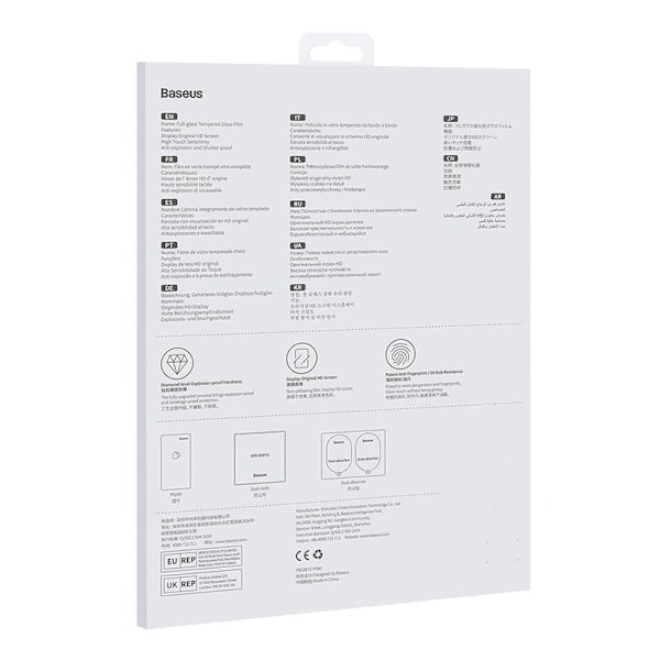 Härdat glas Baseus 0,3 mm för iPad 12,9" (2 st)