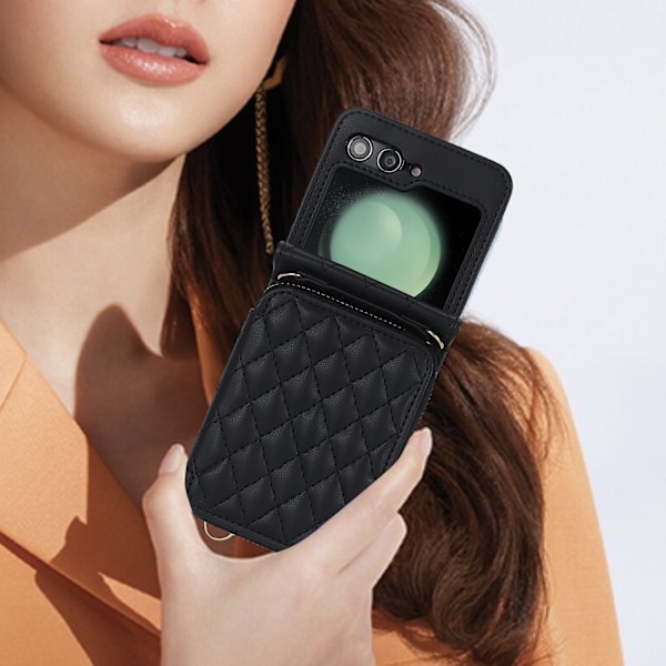 Kortholder Folde Etui til Moto Razr 40 U - Sort