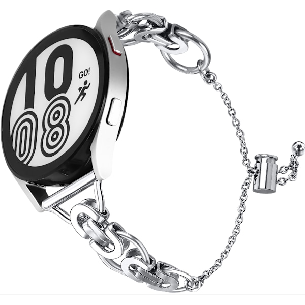 Klockarmband i Rostfritt Stål för Huawei Band Huawei Band 3/3 Pro/4 Pro Silver 20 mm