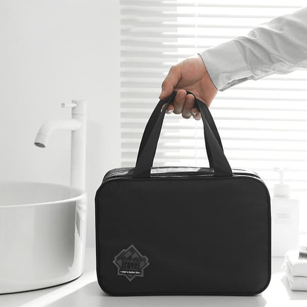 Stor Vattentät Necessär Researrangör Dopp Kit