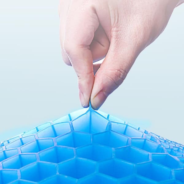 Kylande Honeycomb Gel Sittdyna med Halkfritt Överdrag för Tryckavlastning