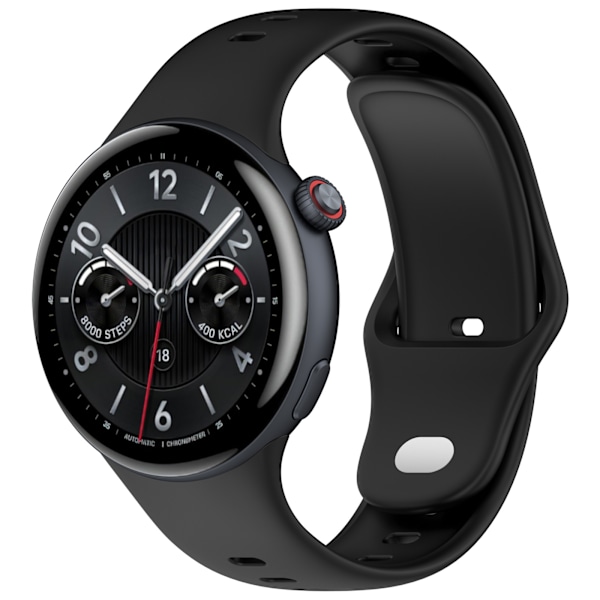 Snyggt silikonarmband för Vivo Watch 5 Svart