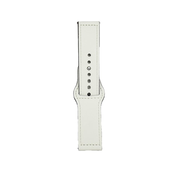 Läderklockarmband - 22 mm Vit