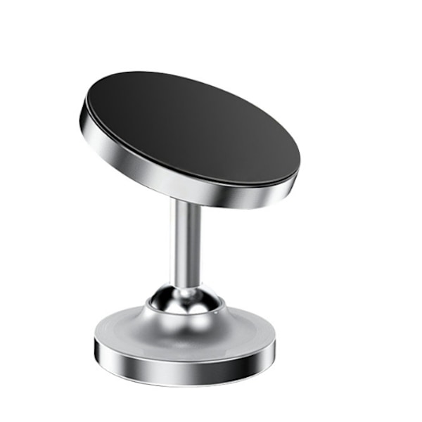 360° rotation biltelefonholder med stærkt magnetisk greb Sølv