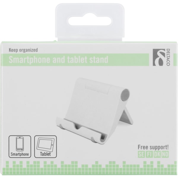 Foldable pad stand, white plastic