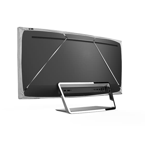 Stretchigt tyg-TV-skydd dammskydd Universal Silver 43 inch Silver 43 inch