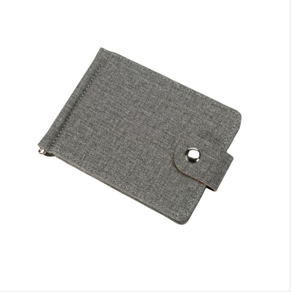 Stilfuld Linned Bifold Tegnebog til Mænd - Kompakt Design Grey Grey