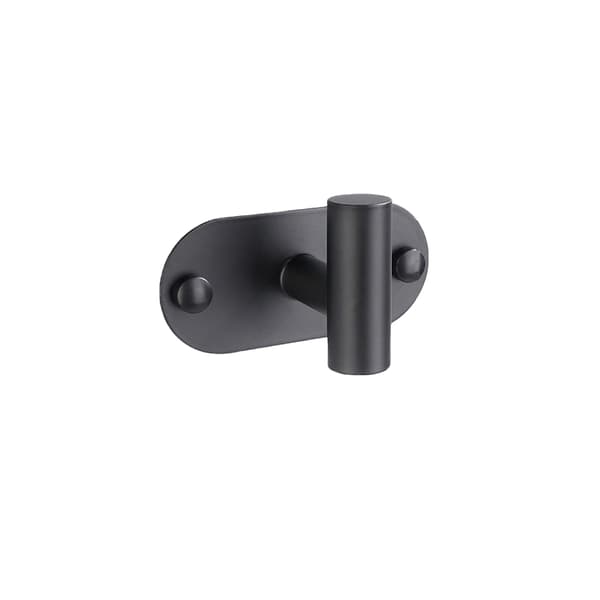 2-pack väggkrokar - kraftigt rostfritt stål Black Black