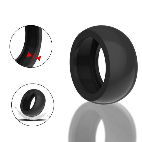 Iskunkestävä silikonisuojus Oura Ring Gen 3:lle Black S Black S