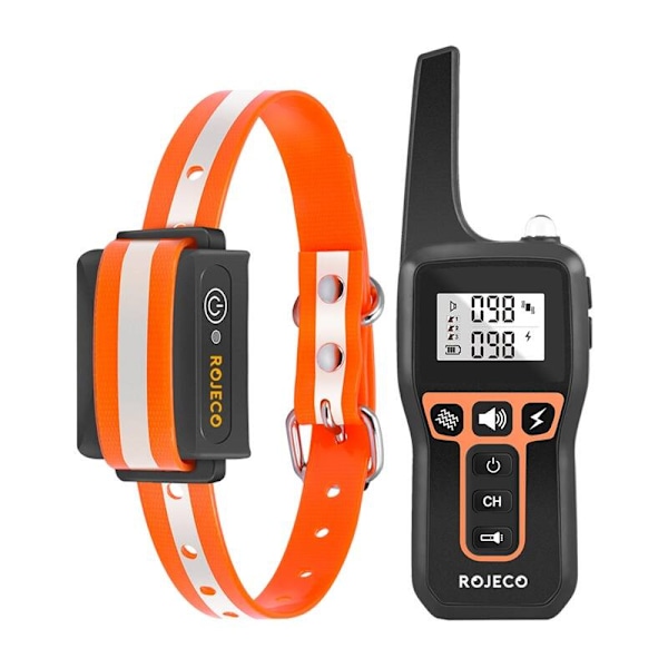 Rojeco 1000m elektrisk skallhalsband PD529 (Orange)