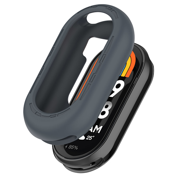 Silikonskyddsfodral för Xiaomi Mi Band 9/9 NFC Grå