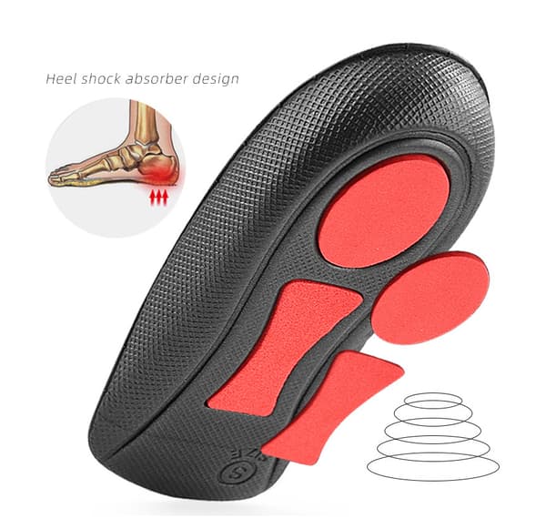 Arch Support indlægssåler til flade fødder Black+Blue L Black+Blue L