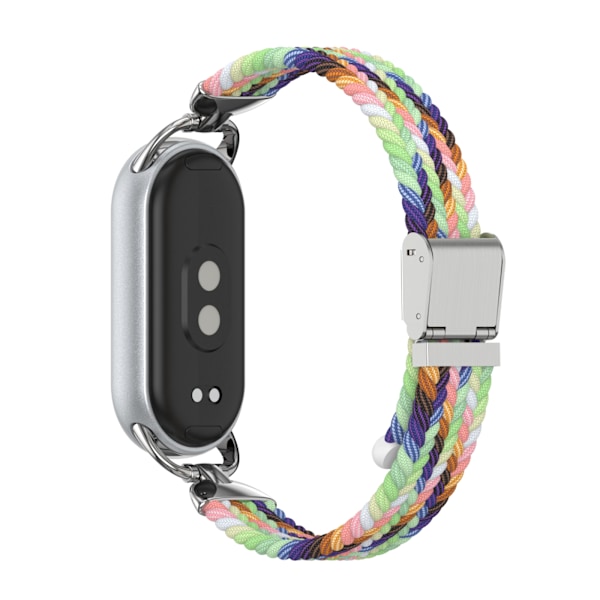 Snyggt flätat spänneband för Xiaomi Mi Band 9/10 Flerfärgad