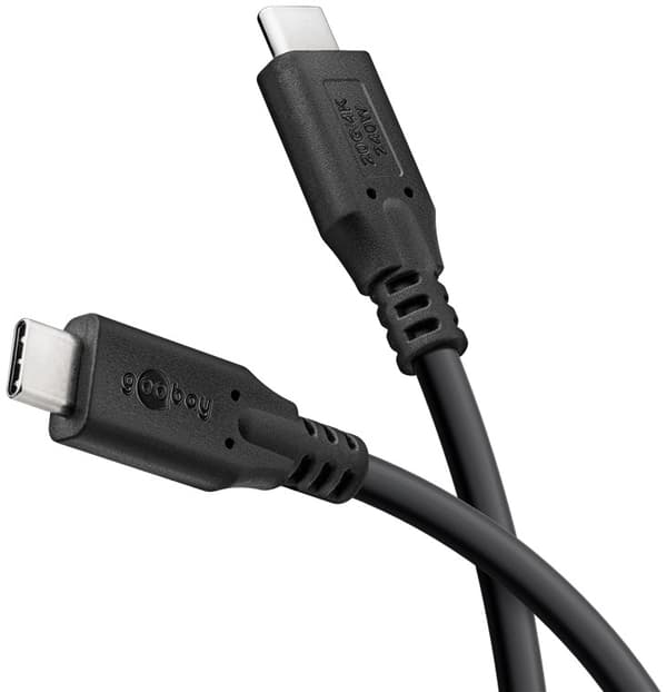 USB-C™-kabel, USB4™, 2 m, sort