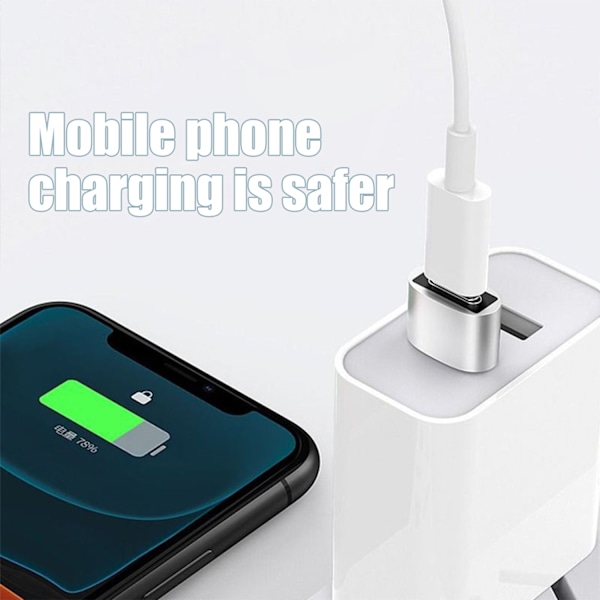 INF 2-pack USB-C till USB-adapter för dataöverföring och laddning Silver