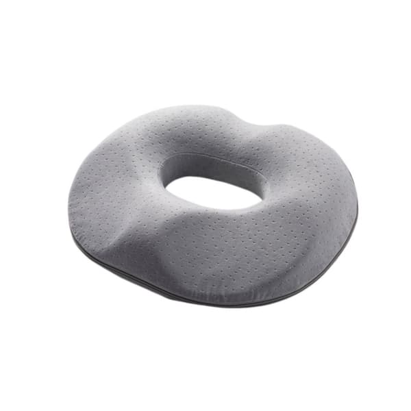 memory foam sædepude trykaflastende til kvinder til kontor og bil 3D kontur åndbart polyesterbetræk ergonomisk støtte til lang siddetid Grey Grey