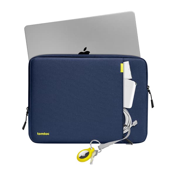 TOMTOC Defender-A13 laptopfodral för 13,5–14,4 tum, marinblått med 360°-skydd