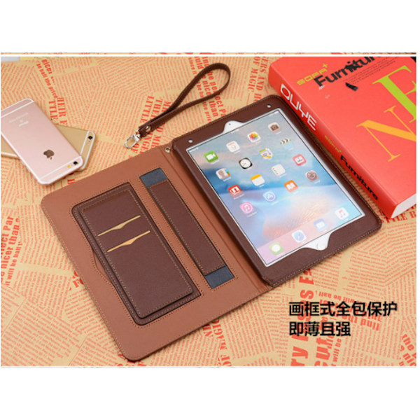 Elegant PU-etui til iPad Mini 1/2/3/4/5 med stativ Brun