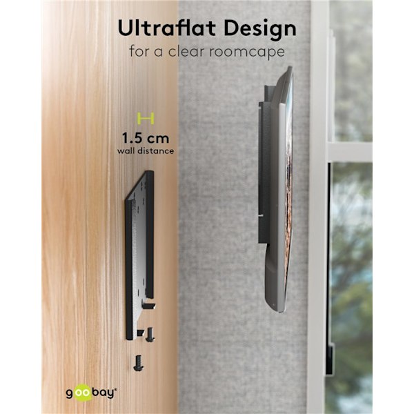 TV-väggfäste Caravan FIXED (S), svart TV-väggfäste Caravan FIXED (S), svart