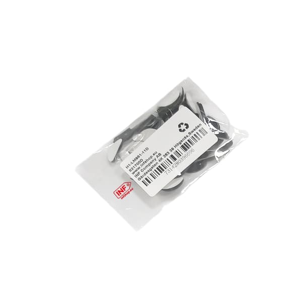 Brillenæsepuder halvmåneformede 24 par Black Black