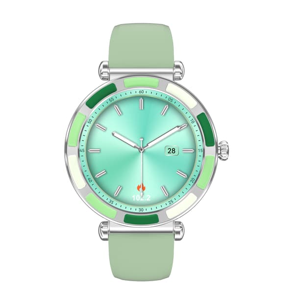 Multifunktionell Smartwatch med Bluetooth-samtal och Hälsoövervakning, kompatibelt med Android och iOS Green Green