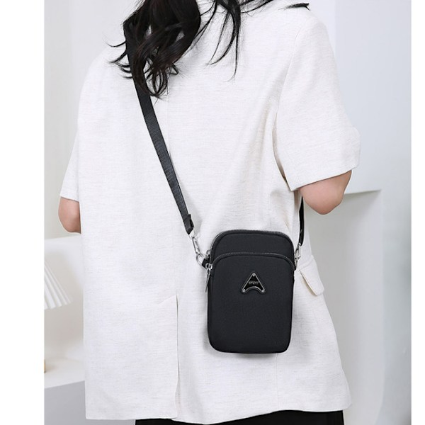 Crossbody-Telefonväska för Kvinnor Svart