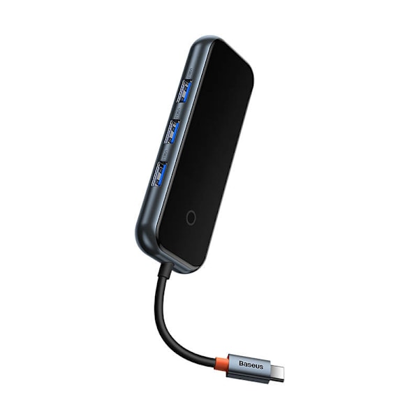 Adapter 4w1 Baseus Hub USB-C med 4xUSB 3.0 (mørkegrå)