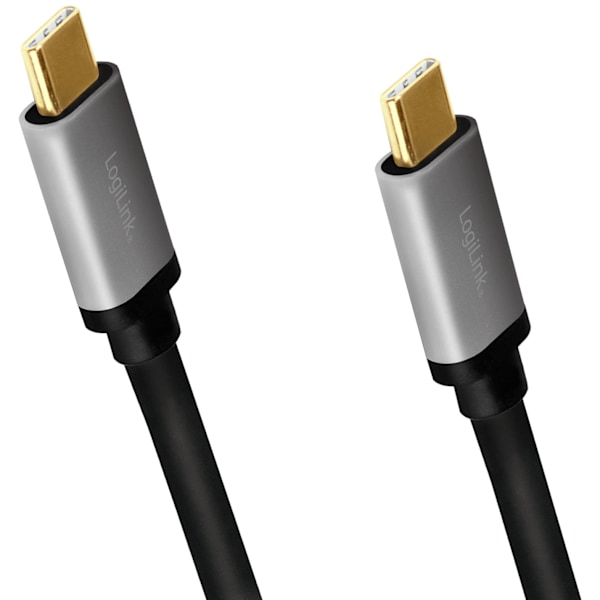 LogiLink USB-C-kabel PD 3.0 100W 480 Mbps Alu 1,5m