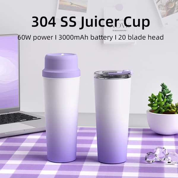 Bærbar elektrisk juicer kop - Mini 304 rustfrit stål blender til smoothies og shakes